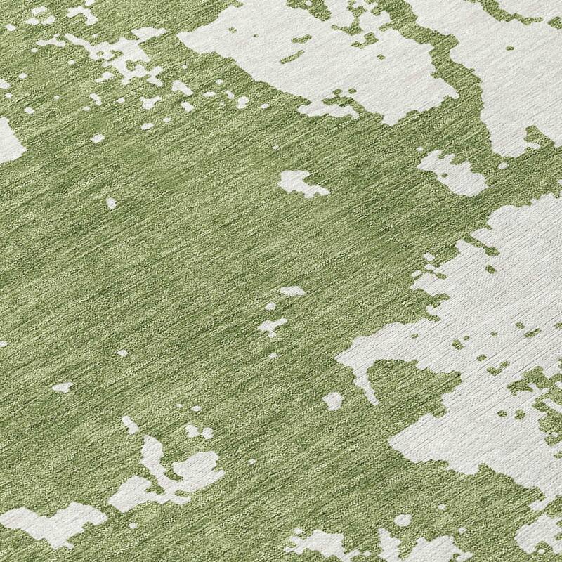 Machine Washable Indoor/ Outdoor Chantille Abstract Rug