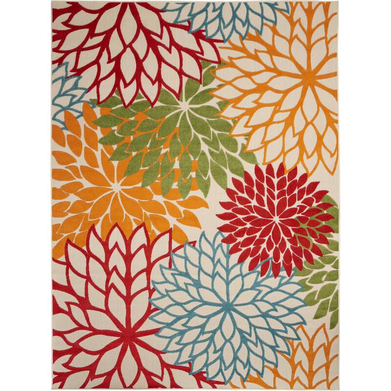 Nourison Aloha Floral Modern, Indoor/Outdoor Area Rug