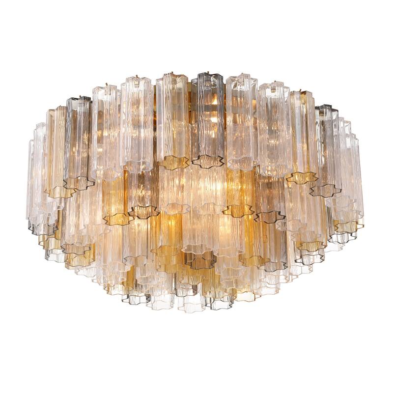 Crystorama Lighting Group ADD-331-AU Addis 16 Light 32" Wide Flush