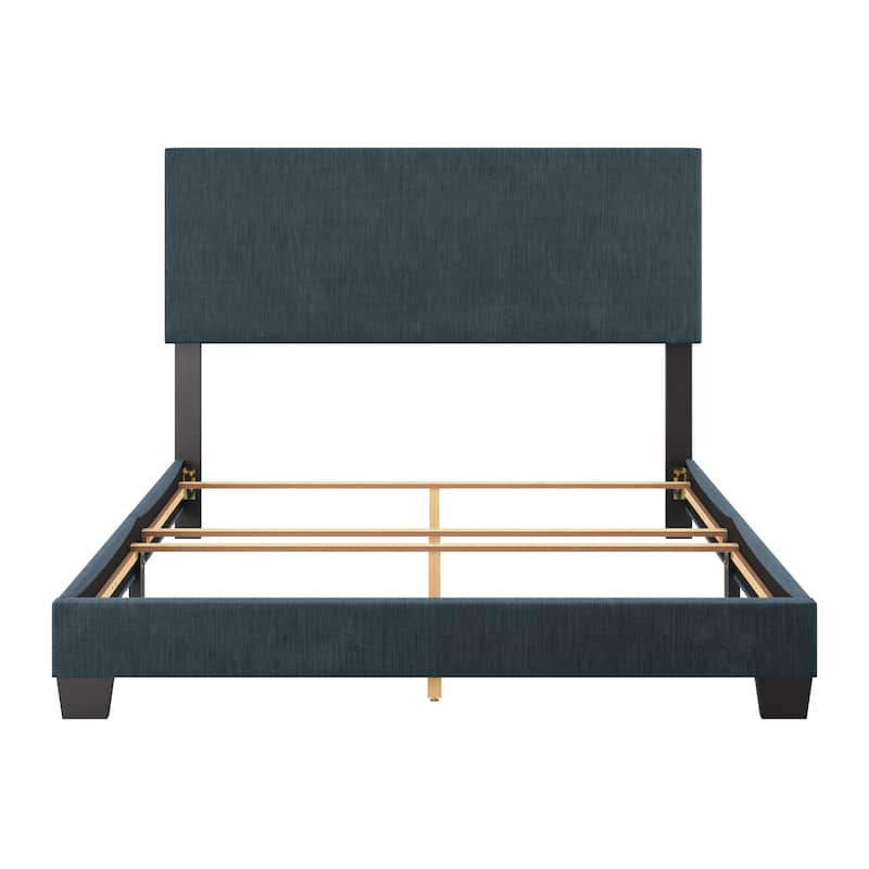 Nova Upholstered Modern Queen Bed, Box Spring Required