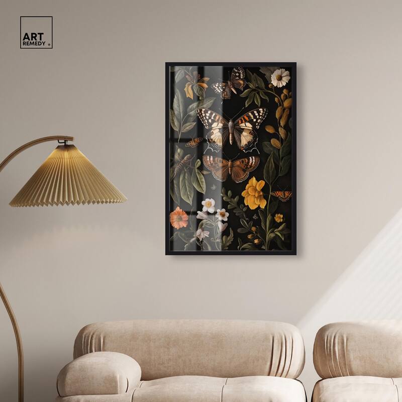 Winged Visitors I Shadowbox by Art Remedy