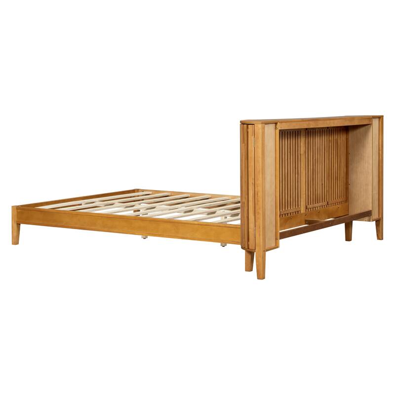 Christopher Knight Home - Theodosia Solid Wood Bedframe with Headboard