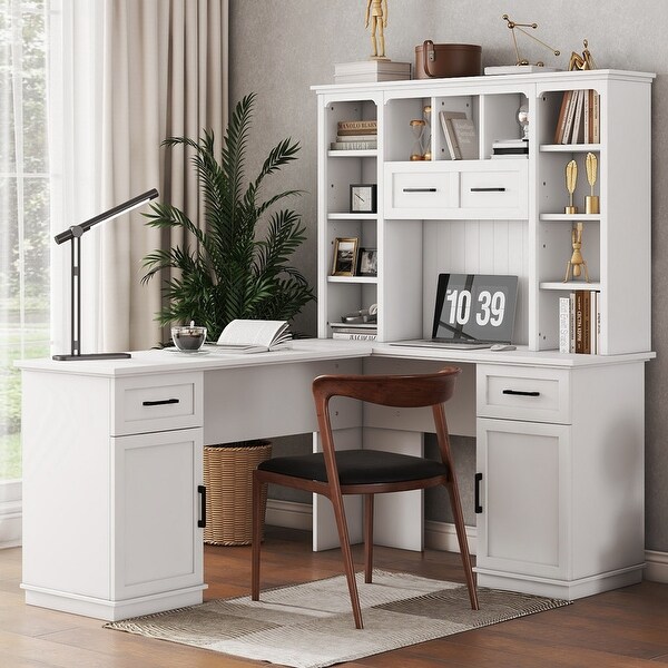 L-Shaped Multifunctional Bookshelf with a Flip-Up Storage L-Shaped Multifunctional Bookshelf with a Flip-Up Storage