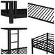 preview thumbnail 6 of 13, Heavy-Duty Metal Twin Over Twin Bunk Bed with Safety Guardrails
