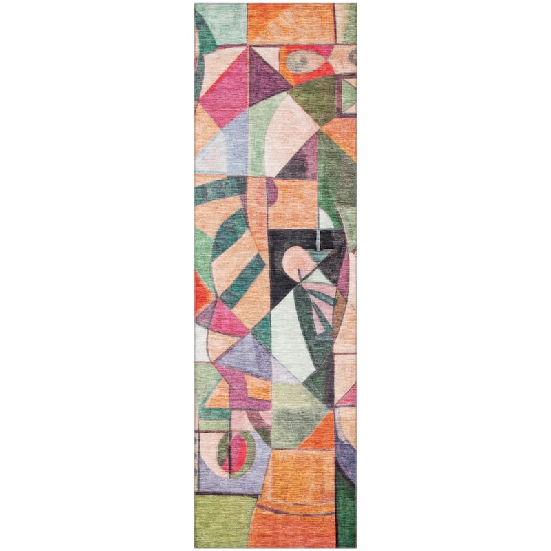 Premium Washable Super Soft Mosaic Contemporary Mayfield Rug