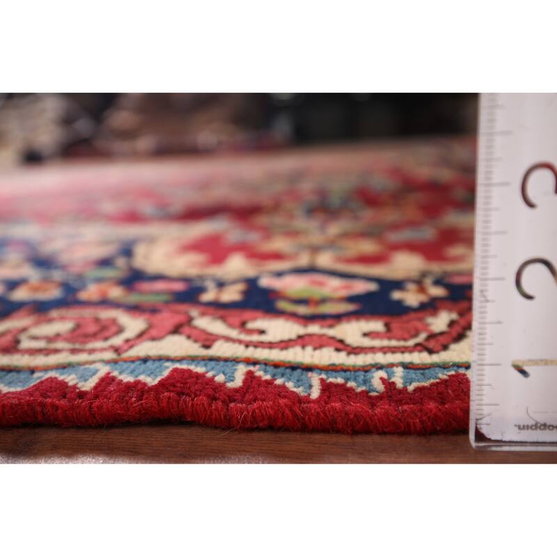 Yazd Antique Persian Area Rug Hand-Knotted Wool Carpet - 6'6" x 10'1"