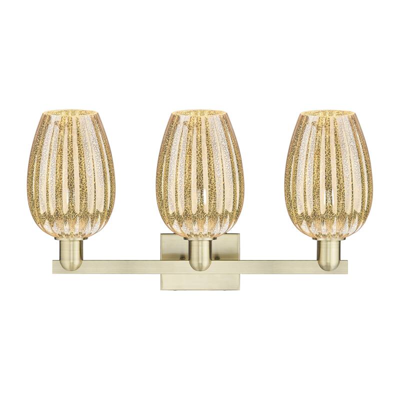 Innovations Lighting Downtown Urban - Preston - 3 Light 26" Flute Shade Bath Vanity Light