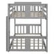 preview thumbnail 18 of 18, Twin Over Twin Bunk Bed with Ladder and Guardrails