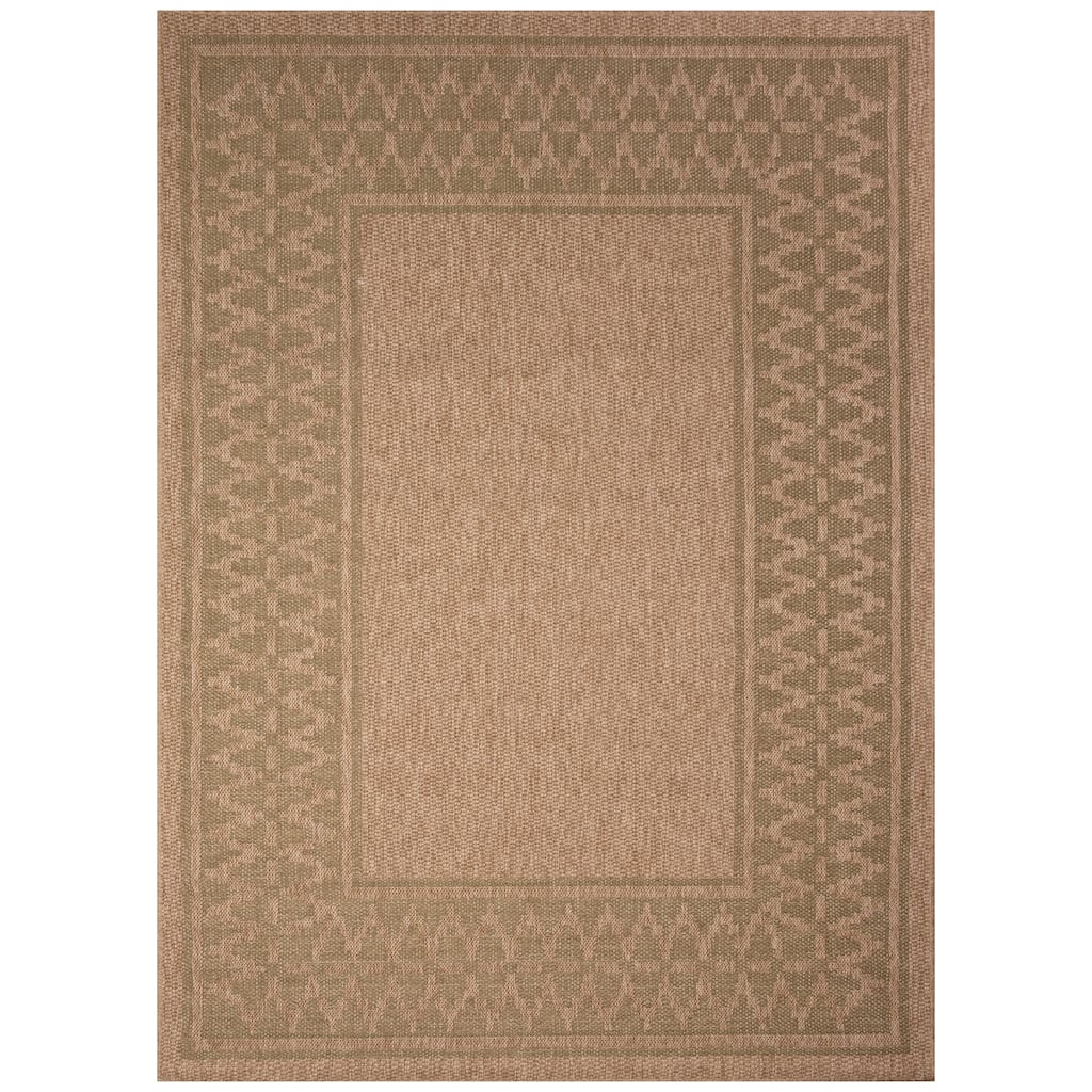 Liora Manne Sahara Diamond Border Indoor/Outdoor Rug