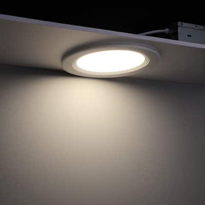 6" 5CCT LED Recessed Light, Anti-Glare Baffle Trim Night Light, CRI90 - 12pack