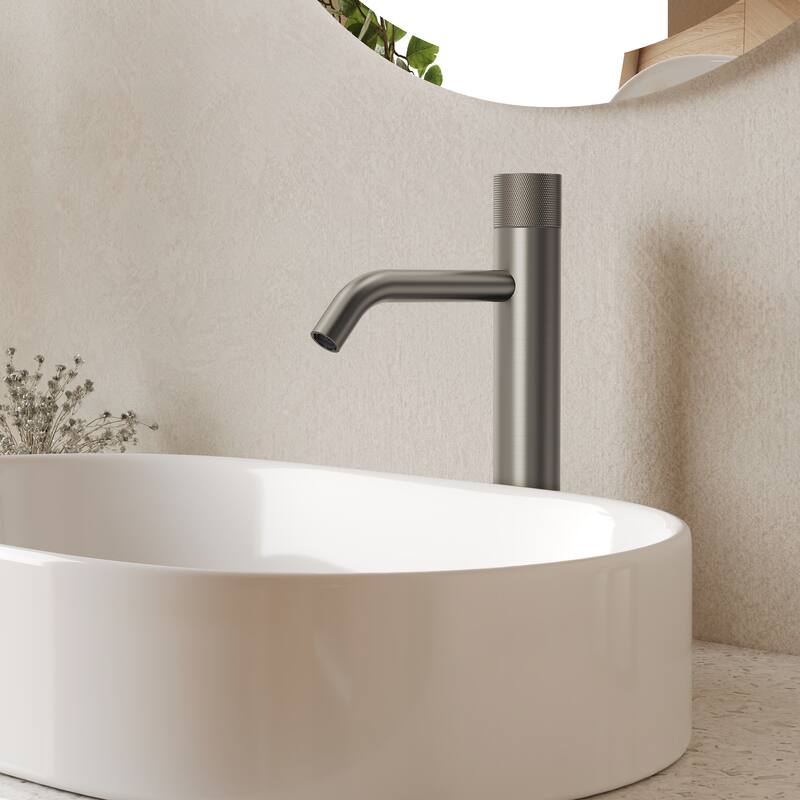 Modern Single Hole Bathroom Faucet,Deck Mount Sink Faucet