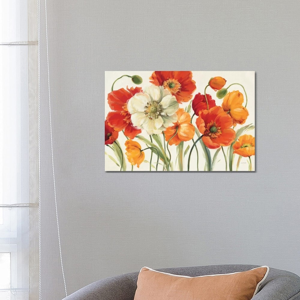 iCanvas "Poppies Melody I" by Lisa Audit Canvas Print