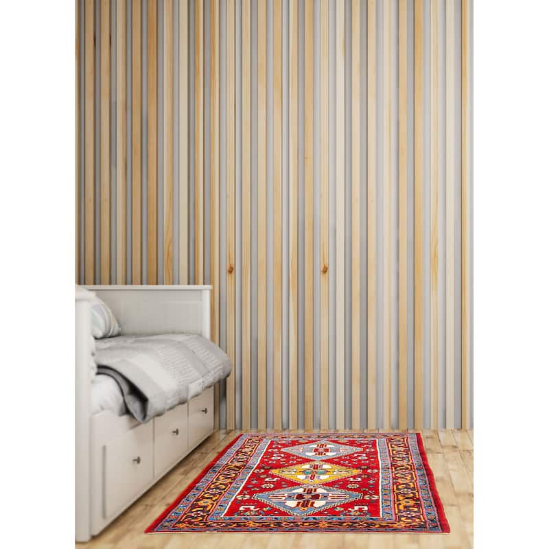 ECARPETGALLERY Hand-knotted Konya Anatolian Red Wool Rug - 4'3 x 6'4