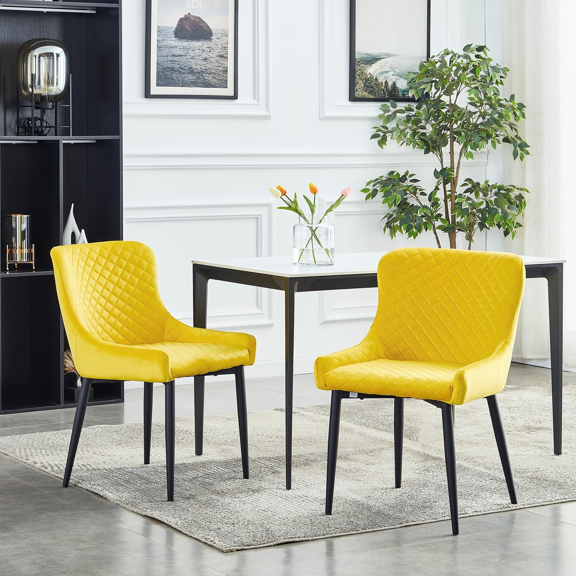 Yellow kitchen chairs sale