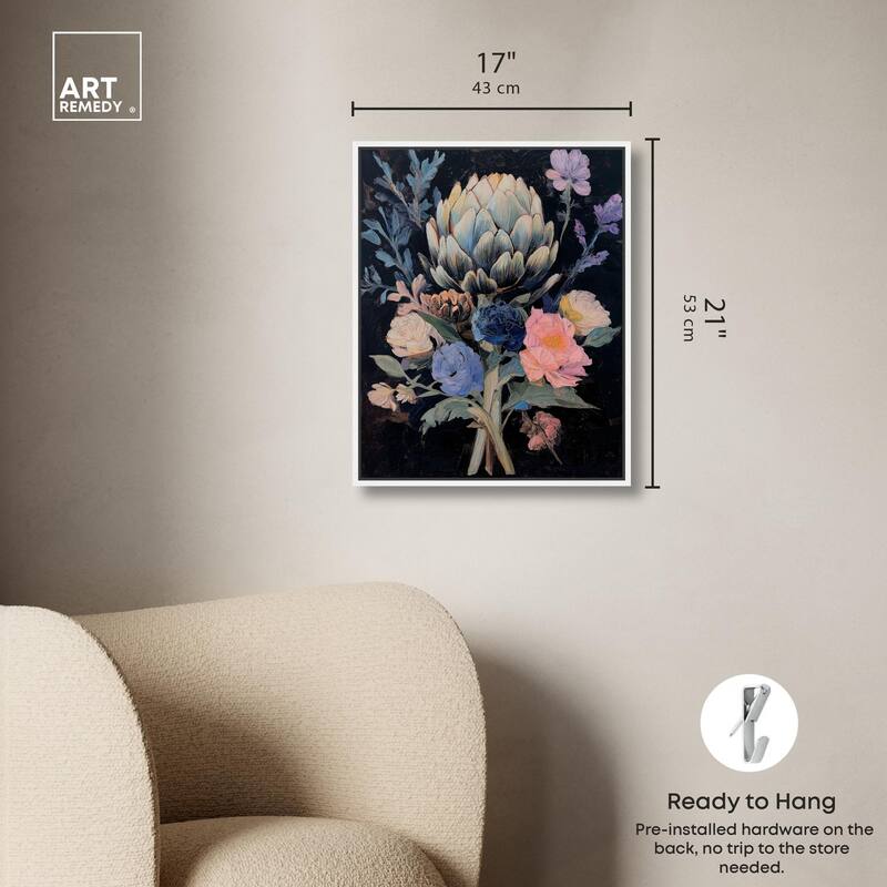 Moody Artichoke I Canvas by Art Remedy