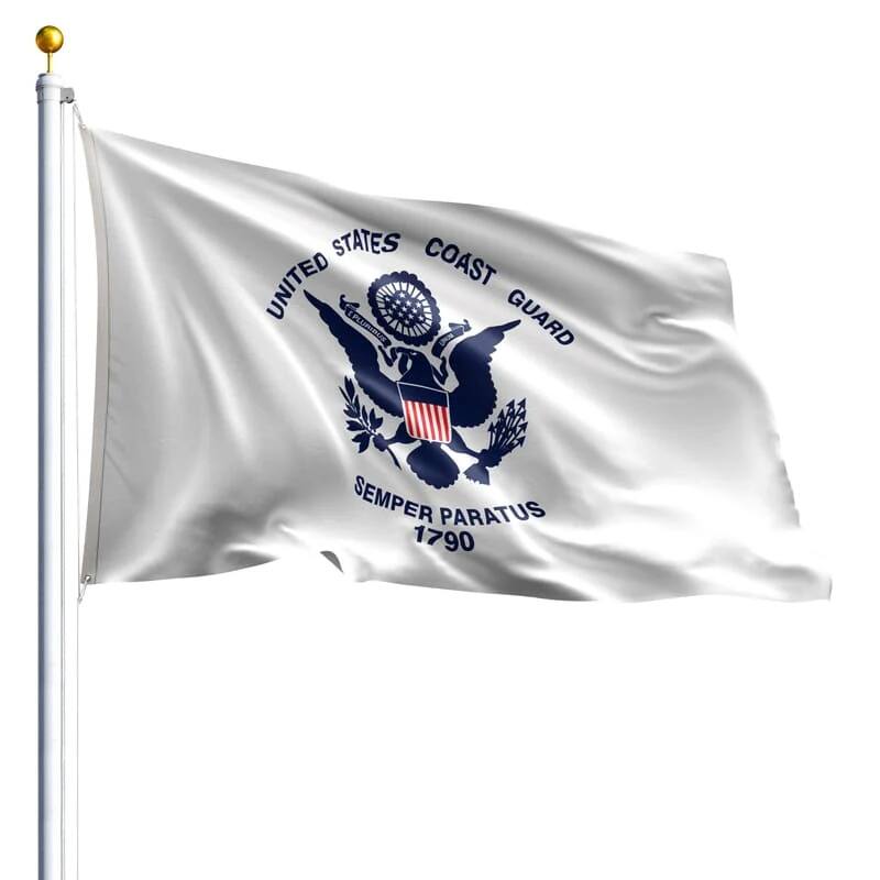 3'x5' U.S. Coast Guard (USCG) Outdoor Nylon Flag - Large