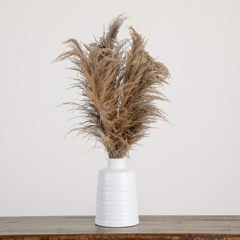 Dried Pampas Artificial Floral Arrangement with Vase - 30"