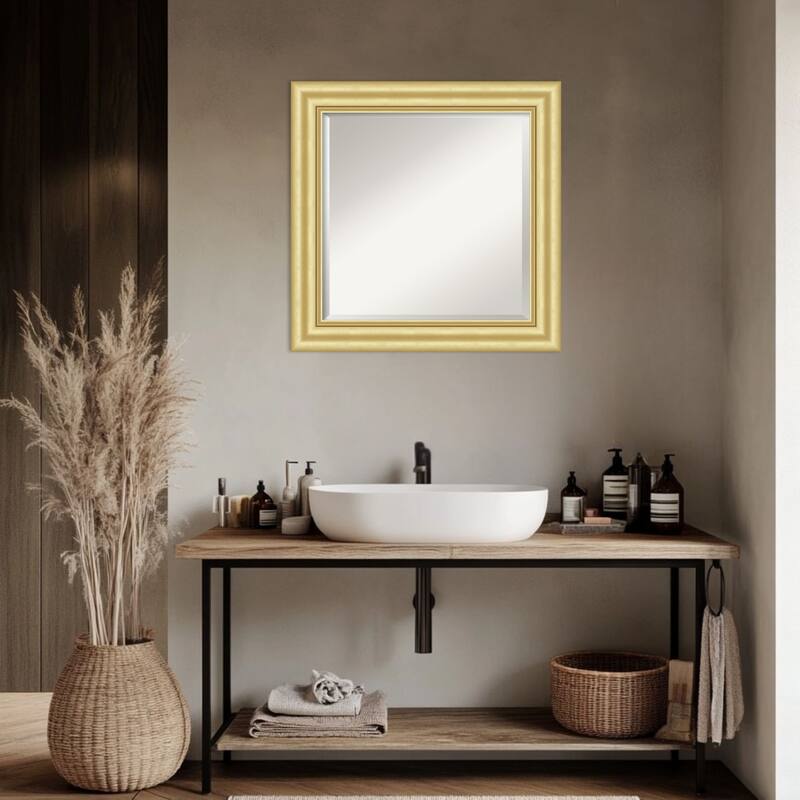 Sophia Beveled Framed Bathroom Vanity Wall Mirror