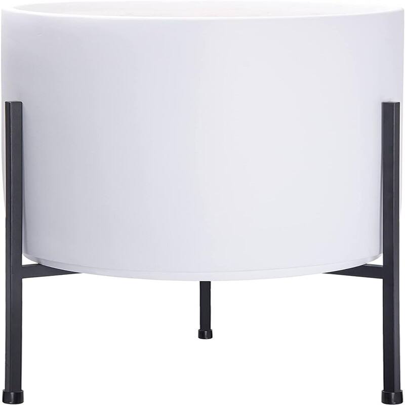 Modern Plants - 12.2"D x 12.2"W x 12.2"H - White Large 12 Inch