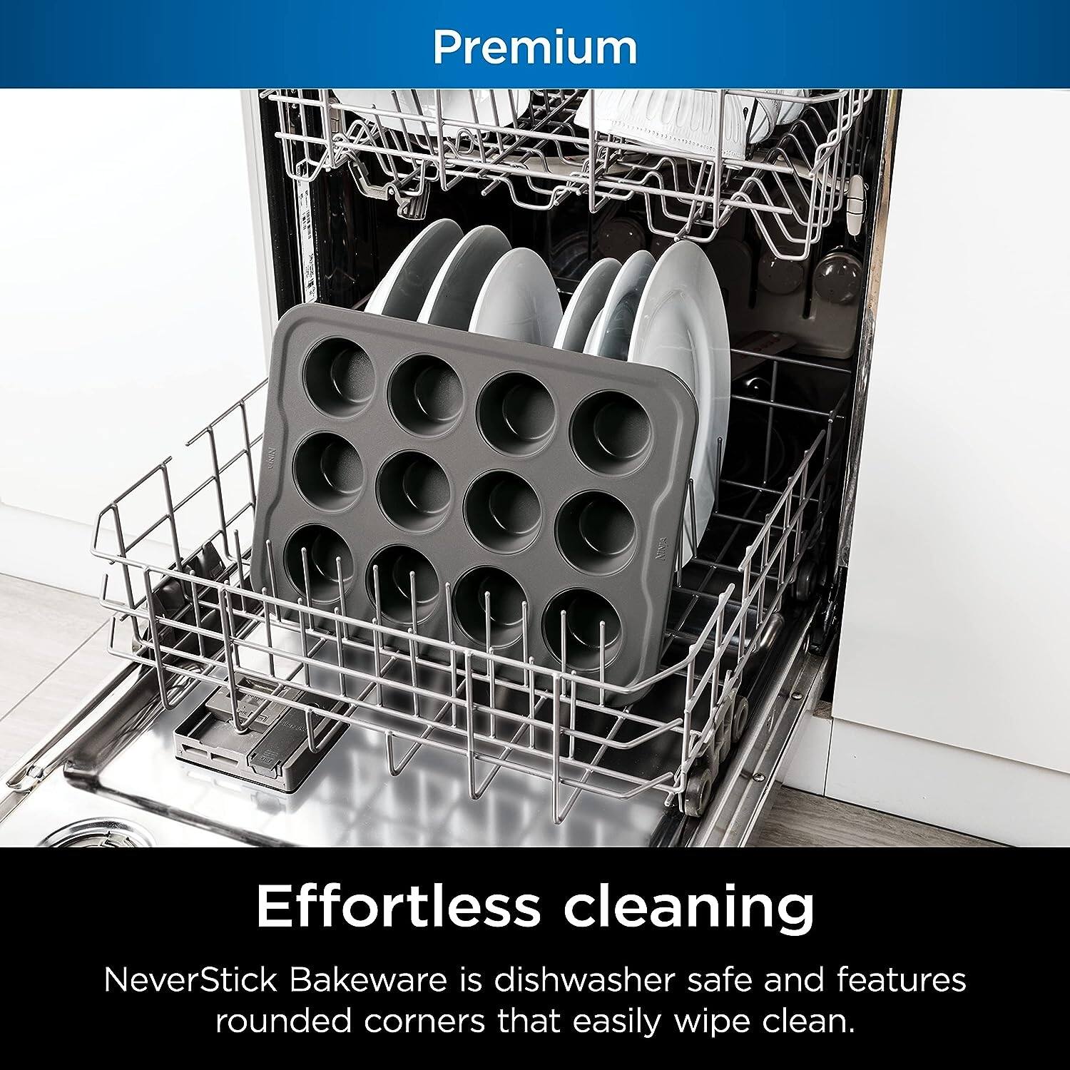 Ninja Foodi NeverStick Premium 12 Cup Muffin Pan 12 Cup Muffin Pan