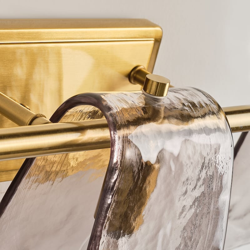 Starsky 3 - Light Modern Dimmable Gray Glass Bathroom Vanity Light