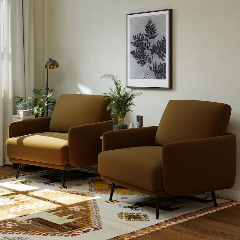 Karaka 37.5"W Oversized Armchair Leisure Sofa Accent Chair (Set of 2)