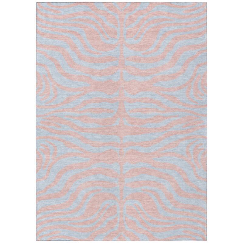 HomeRoots Animal Print Transitional Rectangle Outdoor Rug