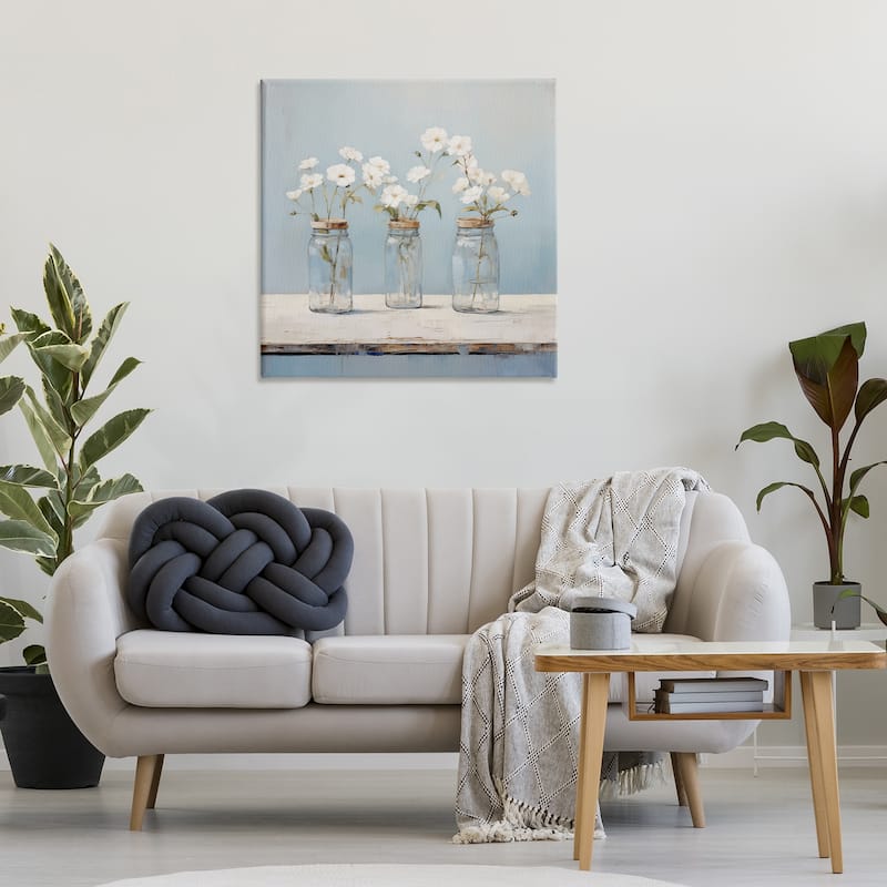 Stupell Country Jar Bouquet Trio Canvas Wall Art Design By Arlington Prints