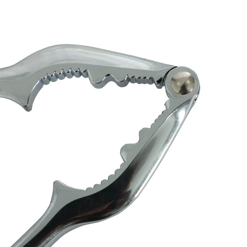 Kitchen Lobster Crab Claws Metal Nut Cracker Walnut Pliers Opener - Silver Tone
