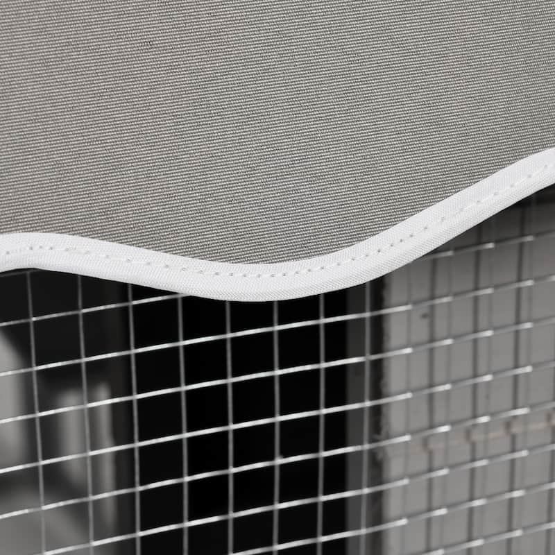 Moasis 110" Outdoor Large Cat Catio Enclosure Wooden House with Bridges, Walks, Small Houses, Roof Cover