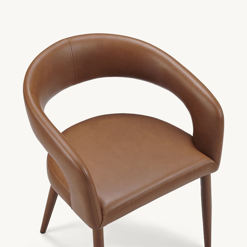 Modern Fort PU Leather Upholstered Dining Chair (Set of 6)