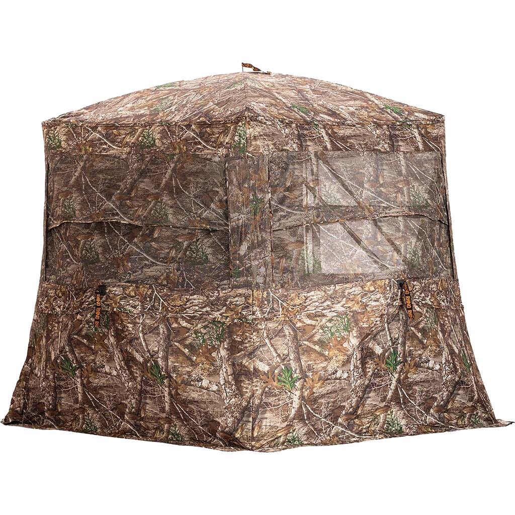 Rhino Low Hub Pro Hunting Blind with Full Size Door - Realtree Edge - Realtree Edge