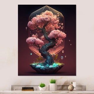 Designart 'Hexagon Bonsai Tree II' Tree Bonsai Metal Wall Art - Bed Bath &  Beyond - 37859024