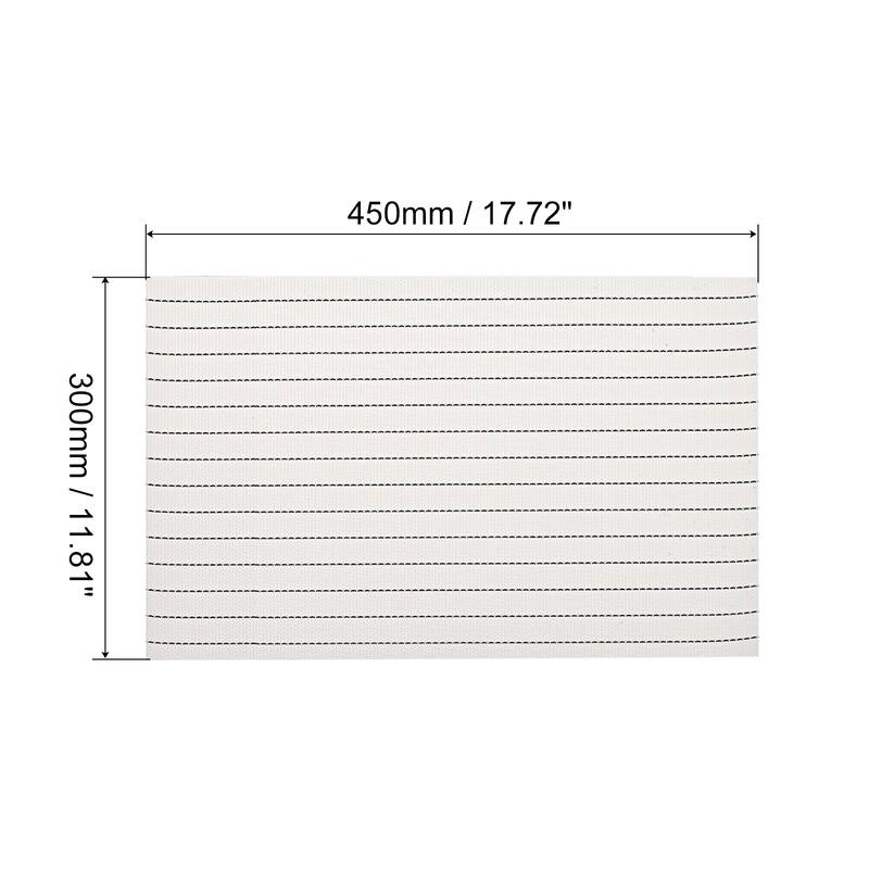 Place Mats, Table Mats PVC Washable Woven Placemat - White