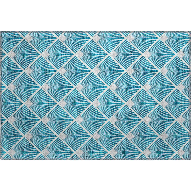 Premium Washable Super Soft Diamond Trellis Mayfield Rug