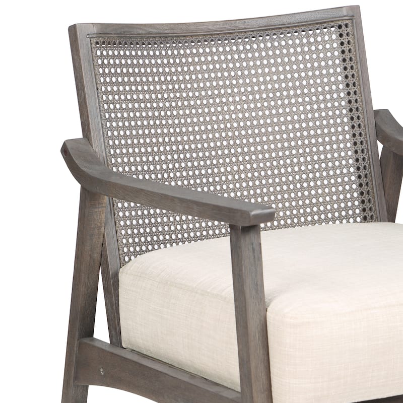 Vancia Contemporary Linen Upholstered Accent Chair by Furniture of America