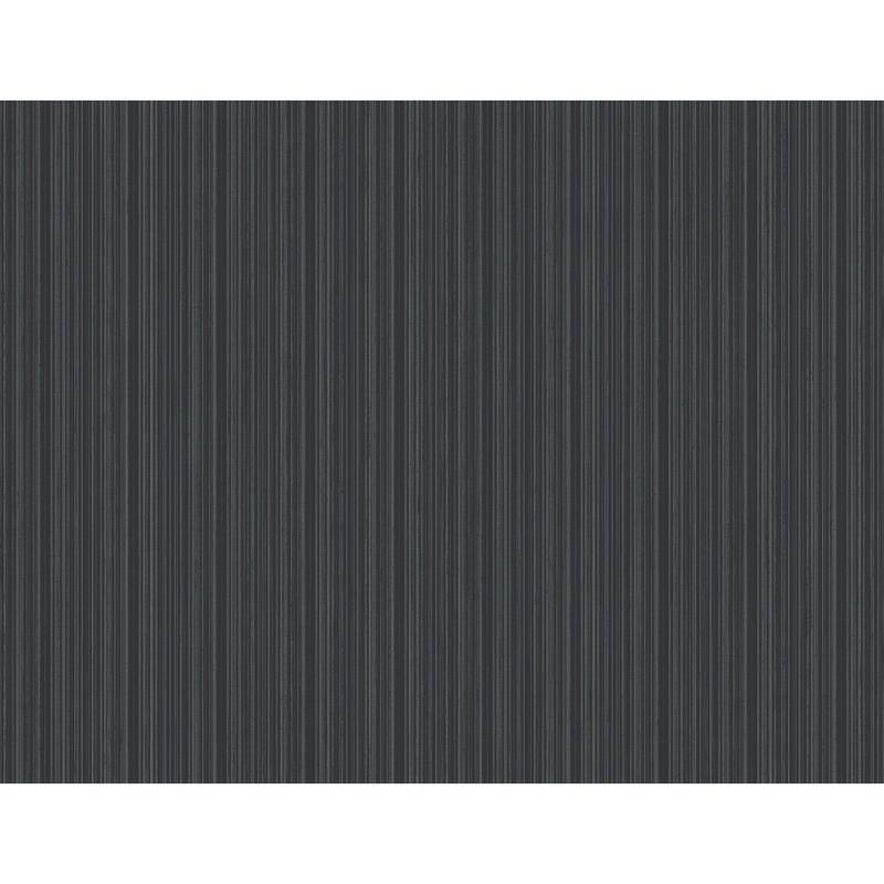 A-Street Prints Sebasco Black Vertical Pinstripe Wallpaper