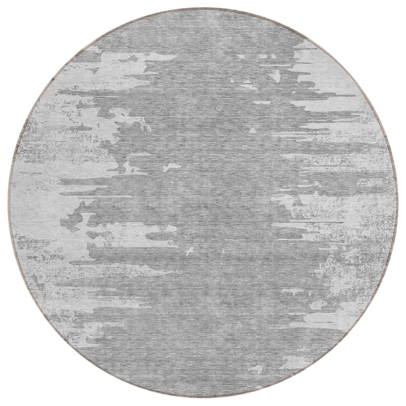 HomeRoots Abstract Transitional Rectangle Outdoor Rug