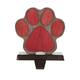 Glitzhome Christmas Wooden/Metal Stocking Holder - "Paw"