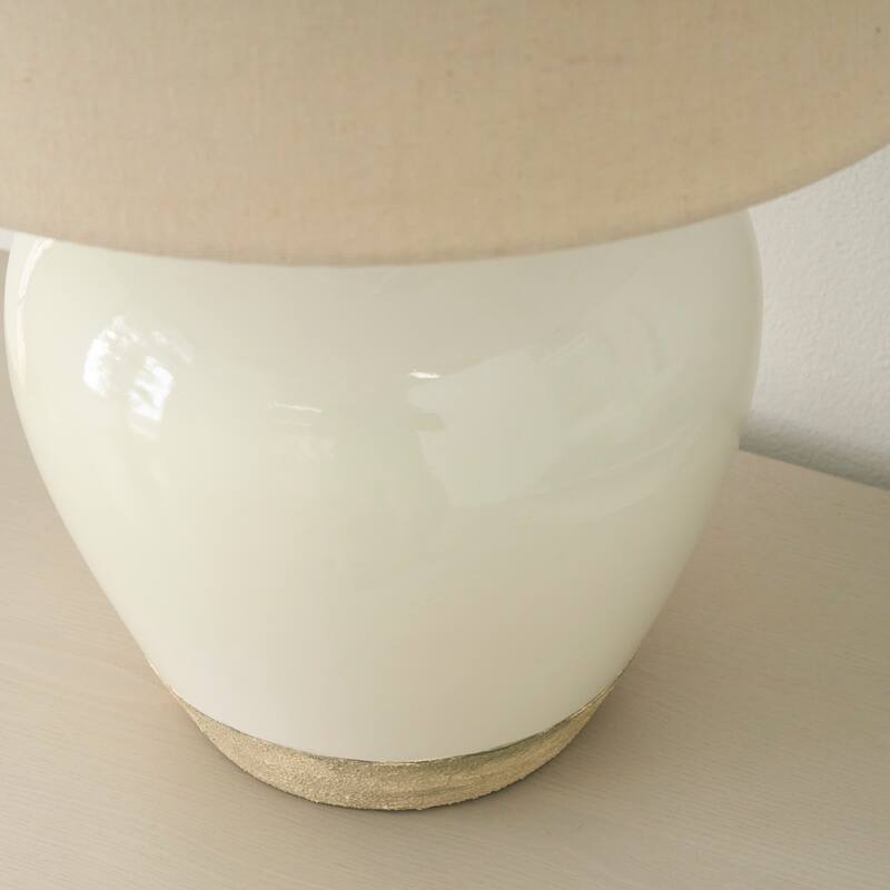 Nourison 20" Rustic Ceramic Pot Table Lamp