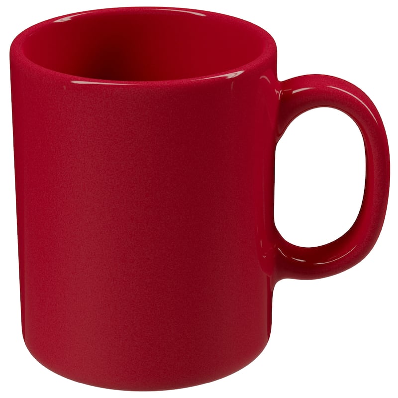 Omniware Teaz Cafe 11 oz Classic Mug - 3" D x 3.75" H - Simply Red