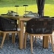 preview thumbnail 9 of 12, PURPLE LEAF 11 Pieces Outdoor Dining Set Metal Rattan Furniture Set for Lawn Backyard Patio Dining Set