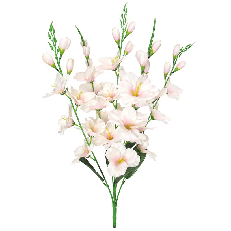 Artificial Gladiolus Flower Stem Bush Bouquet 26in