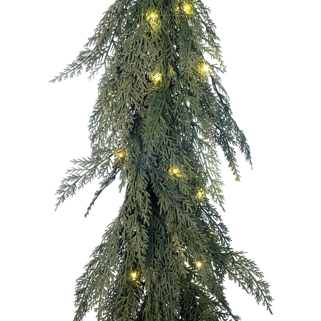 5 ft. Pre-Lit LED Garland - Cypress - 60
