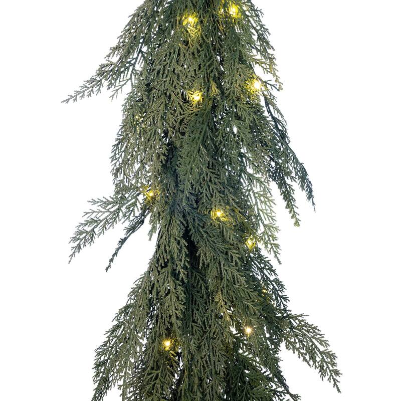 5 ft. Pre-Lit LED Garland - Cypress - 60