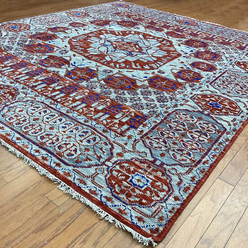 HERAT ORIENTAL Handmade Indo Mamluk Wool Rugs - 7'11" x 9'4"