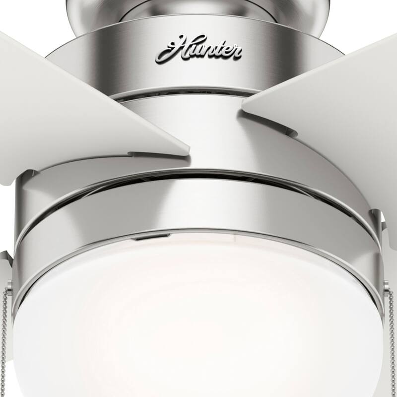Hunter 52" Timpani Ceiling Fan w/ LED Light, Pull Chain