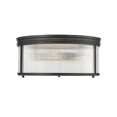 Z-Lite 7504FR18 Carnaby 2 Light 18" Wide Flush Mount Drum Ceiling