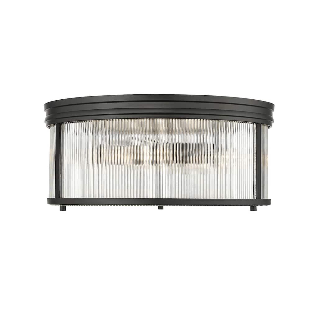 Z-Lite 7504FR18 Carnaby 4 Light 18" Wide Flush Mount Drum Ceiling