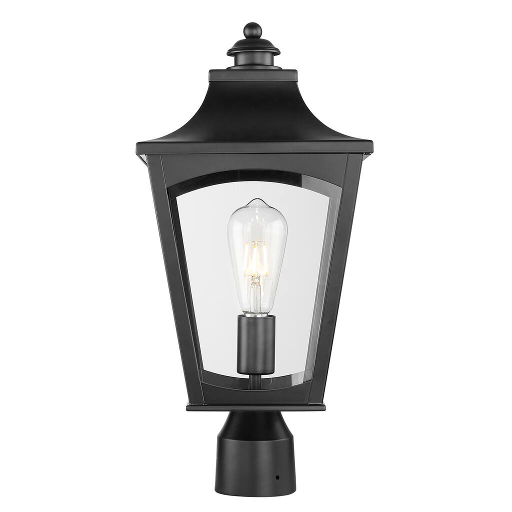 Millennium Lighting Curry 1 Light Outdoor Post Lantern in Powder Coat Black